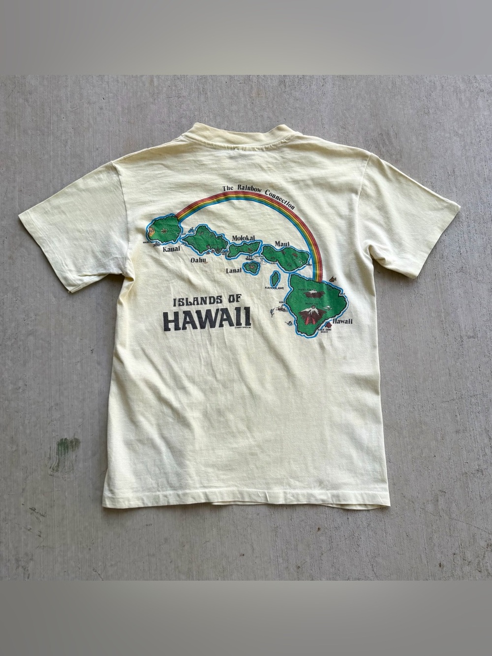 Vintage 80s Hawaii T Shirt Single Stitch Hanes USA Sailboat
